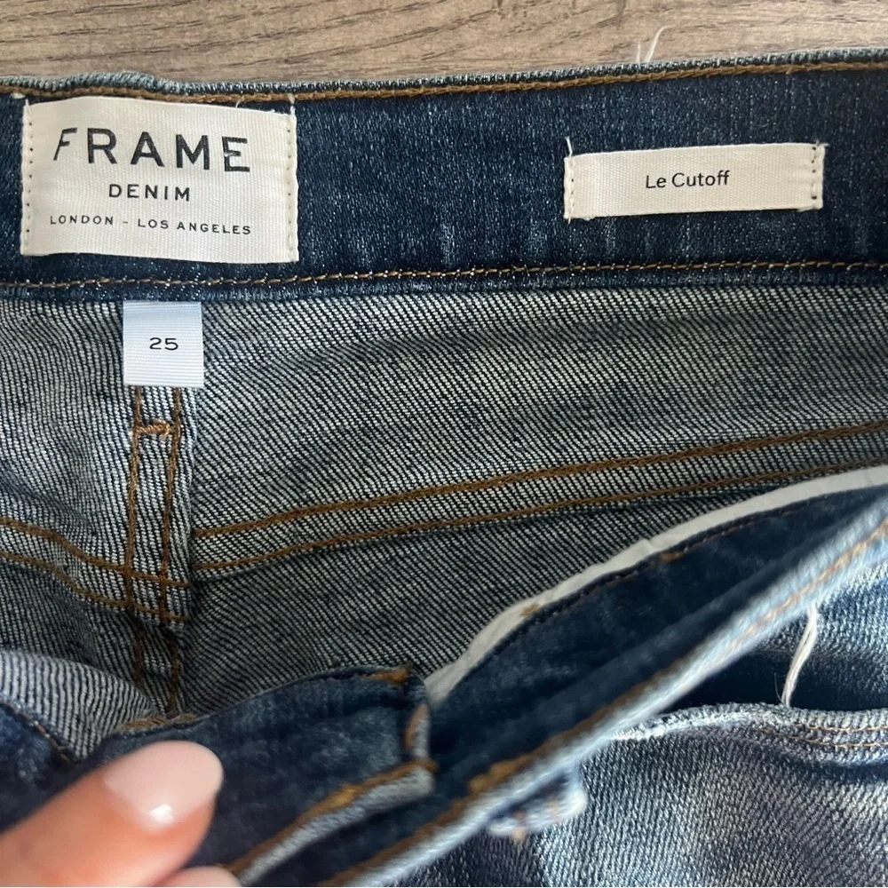 Frame Denim Women's Frayed Le Cutoff Jean Shorts 25